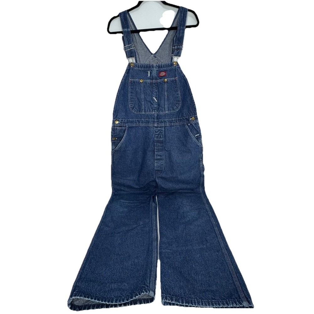 Dickies Dungarees Blue Carpenter Overalls Bib Denim Work Wear Men 40x32